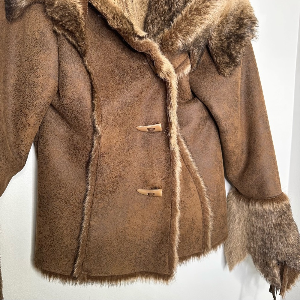 Scully Honey Creek Faux Fur Jacket in Java Brown - Picture 5 of 10